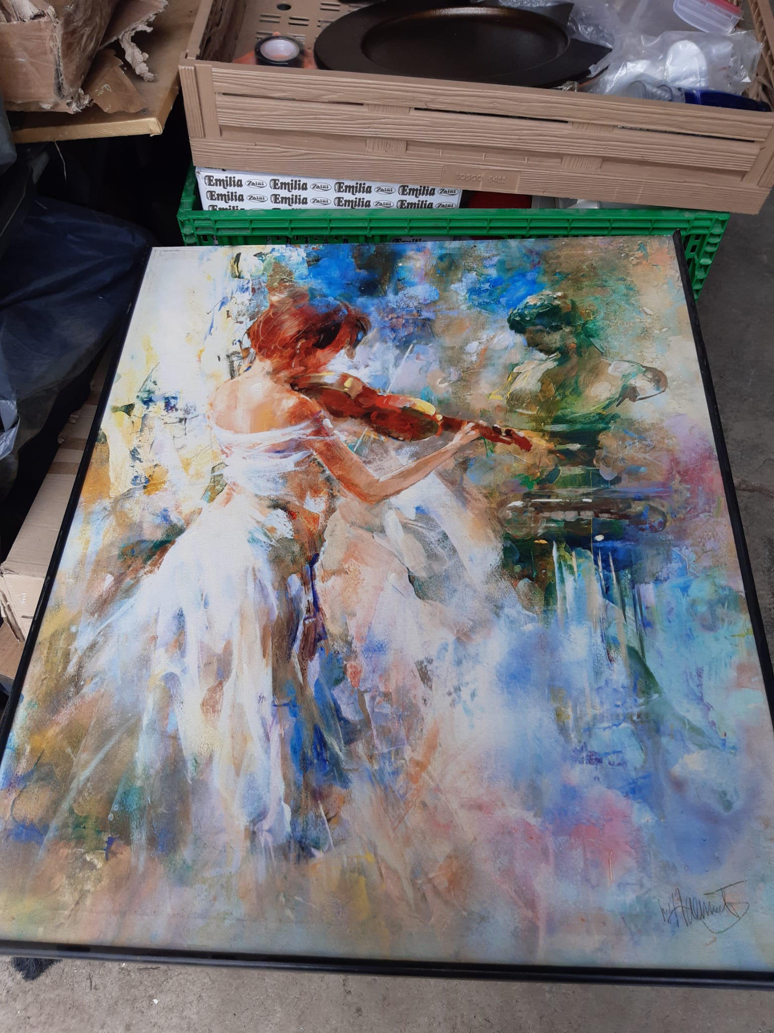 Quadro figura in movimento